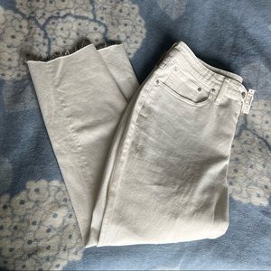 Madewell NWT white denim size 14W